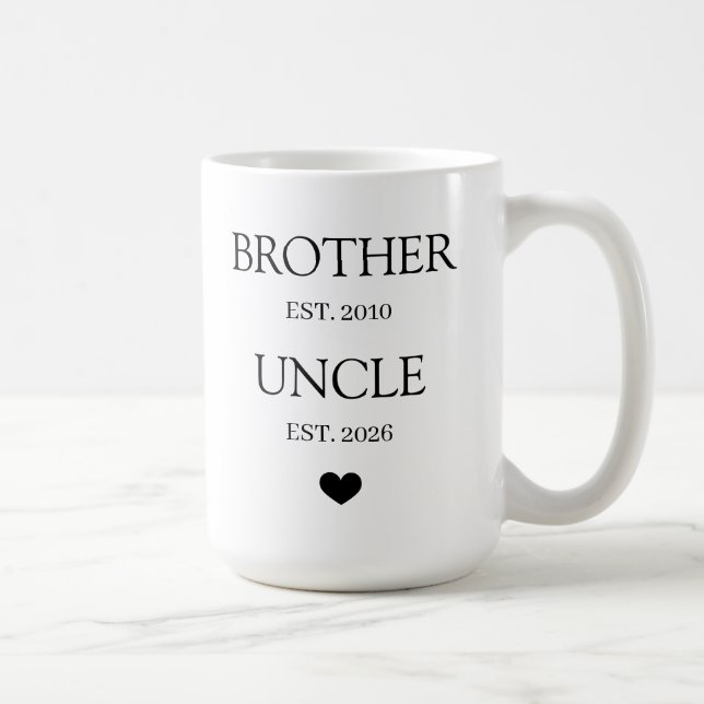 Caneca De Café Promoted to Uncle  (Direita)