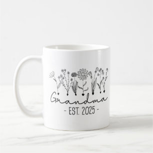 Caneca De Café Promovida a Avó 2025 Em Breve Avó 2025