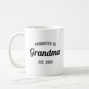 Caneca De Café Promovida a Avó Ano Estimado Personalizado