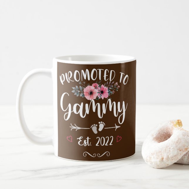 Caneca De Café Promovida a Gammy Est 2022 Bela Nova Mãe para Mulh (Com Donut)