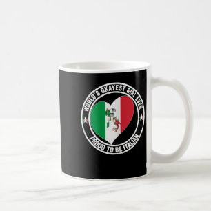 Caneca De Café Promovida À Irmã Melhor Senhora Italiana Do Mundo 