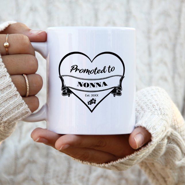 Caneca De Café Promovida a Nonna (Criador carregado)