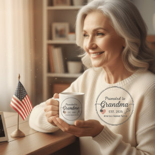 Caneca De Café Promovida para Avó 2026 Aniversário de 250 anos da