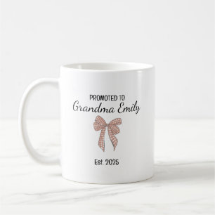 Caneca De Café Promovida para Avó – Papel Personalizado na Famíli