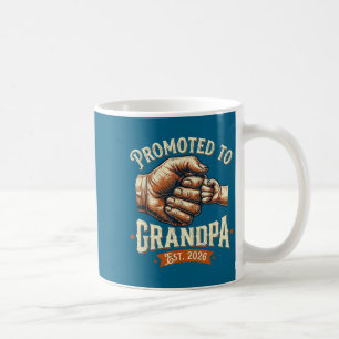 Caneca De Café Promovido a avô desde 2026 soco de punho bebê