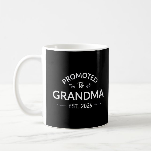 Caneca De Café Promovido À Avó Est. 2026 II (Esquerda)