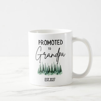 Caneca De Café Promovido a Avô Est 2027 Revelação de Bebê Gravide