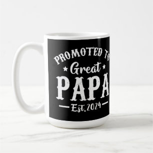 Caneca De Café promovido à camiseta excelente papa est 2024 t