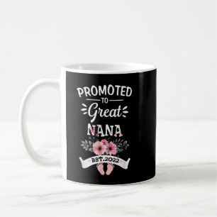 Caneca De Café Promovido à Excelente Nana Est 2022 Figurume Cute