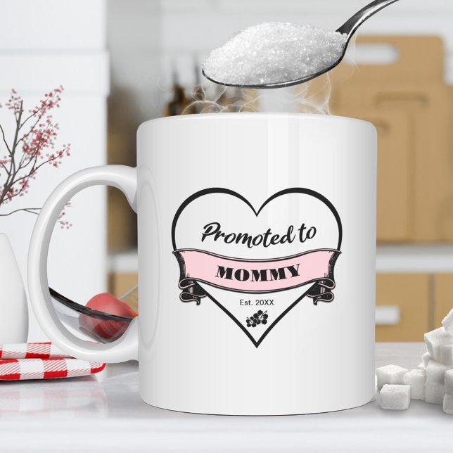 Caneca De Café Promovido a Mamães (Criador carregado)