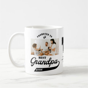 Caneca De Café Promovido à Melhor Gravidez de Foto GrandPa Ever