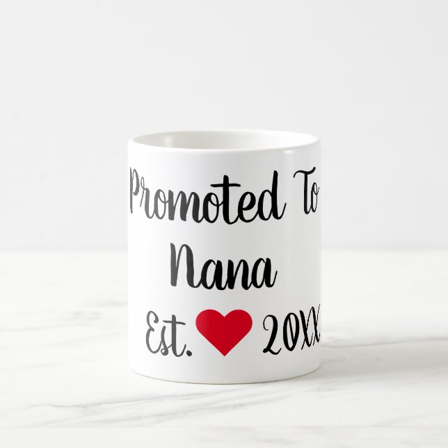 Caneca De Café Promovido A Nana Black & Red Mug (Centro)