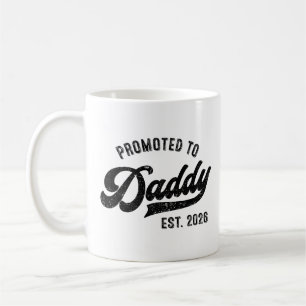Caneca De Café Promovido a Papai 2026 – Anúncio de Bebê