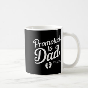 Caneca De Café Promovido a Papai Est 2025 Engraçado Breve Papai _