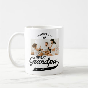 Caneca De Café Promovido ao Anúncio de Gravidez GrandPa Excelente