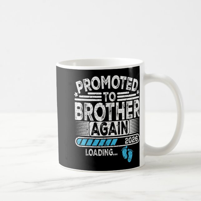 Caneca De Café Promovido Ao Irmão De Novo. 2026 Carregando Engraç (Direita)