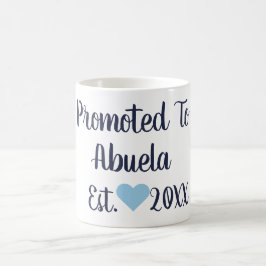 Caneca De Café Promovido Ao Marinho De Abuela E Ao Abóbora Azul