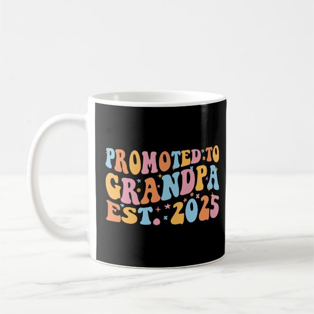 Caneca De Café Promovido Ao Vovô Est. 2025 III (Esquerda)