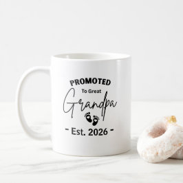 Caneca De Café Promovido Ao Vovô Excelente Para O Final De 2026