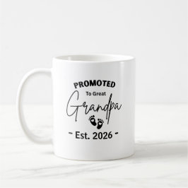 Caneca De Café Promovido Ao Vovô Excelente Para O Final De 2026