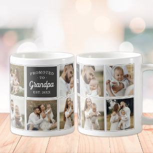 Caneca De Café Promovido para Quadro Personalizado de 9 Fotos par