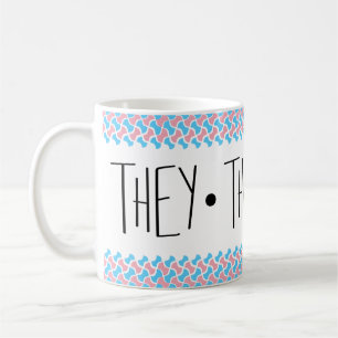 Caneca De Café Pronomes Eles/Deles/Dela