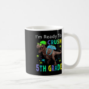 Caneca De Café Pronto Para Esmagar O Dinossauro Rex T Grau 5 De V