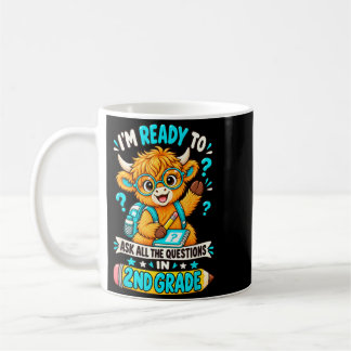 Caneca De Café Pronto Para Fazer As Perguntas Vaca Highland 2ª Sé
