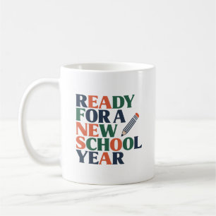 Caneca De Café Pronto para um Novo Ano Letivo