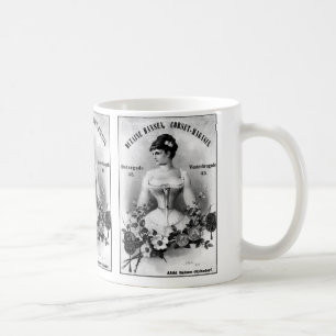 Caneca De Café Propaganda sueco do espartilho do vintage