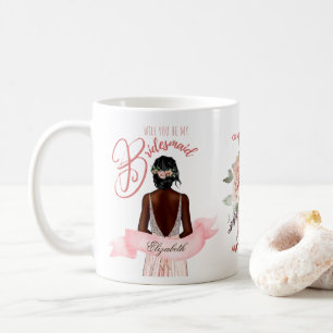 Caneca De Café PROPOSTA BRIDESMAID GIFT - Personalidade Afro-Amer