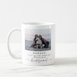 Caneca De Café Proposta Moderna de Bridesmaid