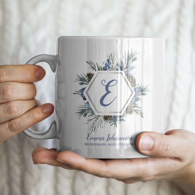 Caneca De Café Proposta Personalizada de Damas de Honra para a No (Criador carregado)
