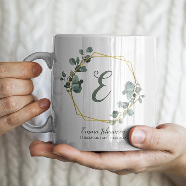 Caneca De Café Proposta Personalizada de Damas de Honra para a No (Criador carregado)
