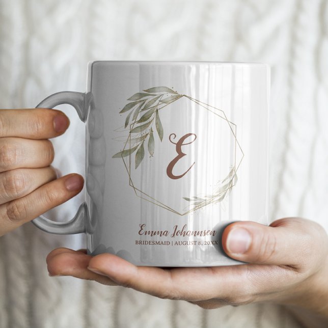 Caneca De Café Proposta Personalizada de Damas de Honra para a No (Criador carregado)