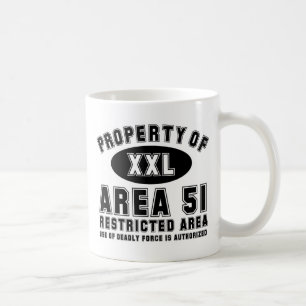 Caneca De Café Propriedade da área 51