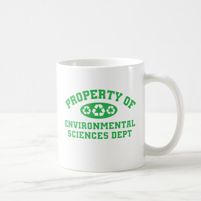 Caneca De Café Propriedade Das Ciências Ambientais (Direita)