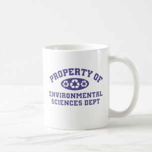 Caneca De Café Propriedade das ciências ambientais (roxas)