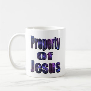 Caneca De Café Propriedade De Jesus, Logótipo Religioso,