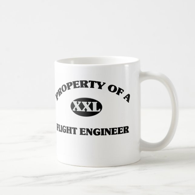 Caneca De Café Propriedade de um ENGENHEIRO de VÔO (Direita)