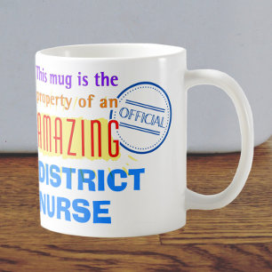 Caneca De Café Propriedade de uma Enfermeira do Distrito Incríve