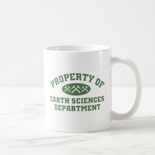 Caneca De Café Propriedade Do Departamento De Ciências Da Terra