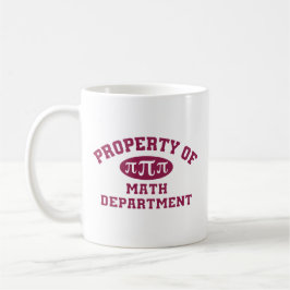 Caneca De Café Propriedade Do Departamento De Matemática