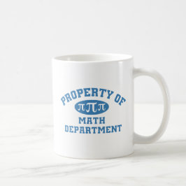 Caneca De Café Propriedade Do Departamento De Matemática (azul)