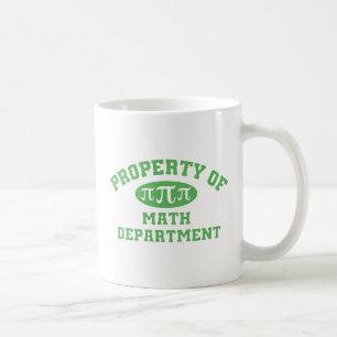 Caneca De Café Propriedade Do Departamento De Matemática (verde)