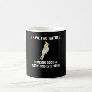 Caneca De Café Proprietário da Cockatiel Oferece Pássaro Cockat