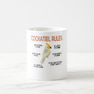 Caneca De Café Proprietário da Cockatiel Oferece Pássaro Cockat