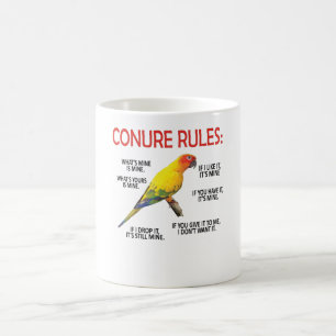 Caneca De Café Proprietário da Conure Lover Parrot Bird Conure Su