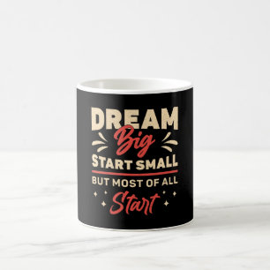 Caneca De Café Proprietário da empresa Dream Big Start Small CEO