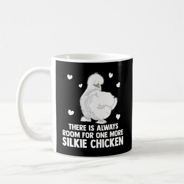 Caneca De Café Proprietário De Frango Silkie Sempre Sala Para Mai (Esquerda)